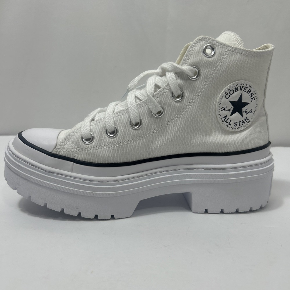 Converse CT All Star White CreamLugged Heel Platform Women Sneakers A10364C Sz 7